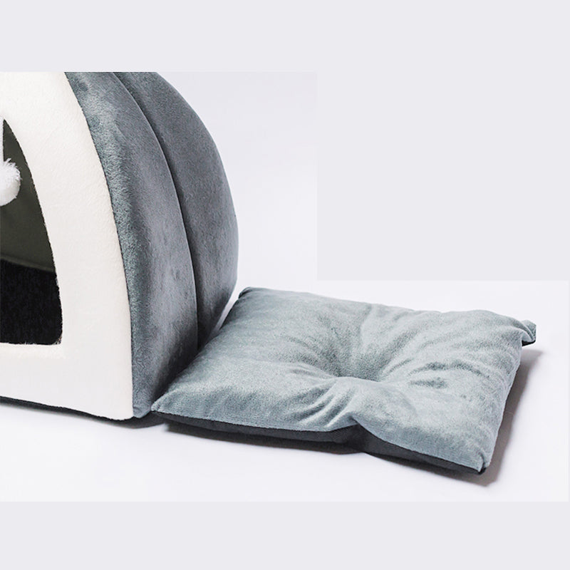 Cozy Enclosed Winter Pet House Nest Bed