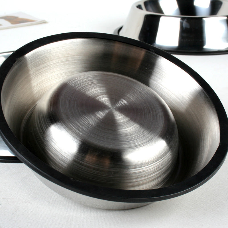 Classic Stainless Steel Pet Food Water Bowl