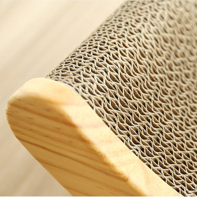 U-Shaped Corrugated Paper Cat Scratcher Bed