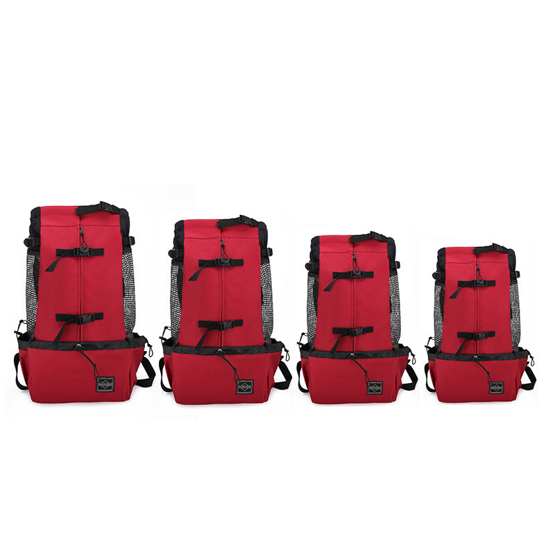 Double Shoulder Portable Outdoor Dog Backpack Bag
