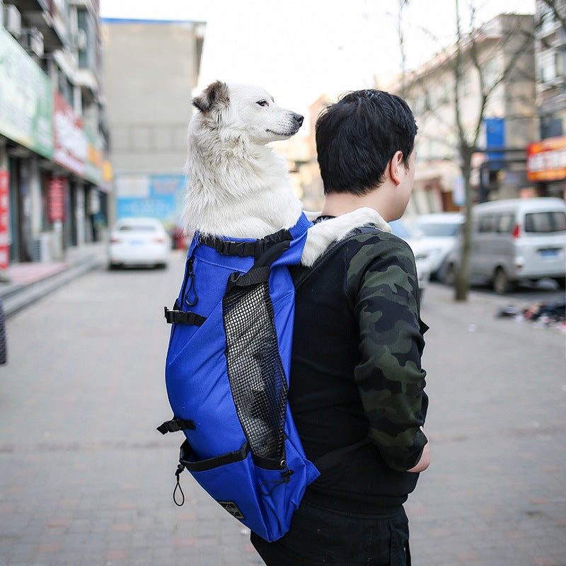 Double Shoulder Portable Outdoor Dog Backpack Bag