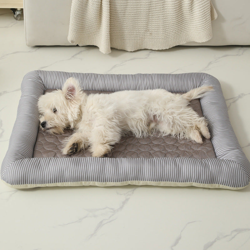 Pet Cool Ice Silk Cooling Dog Nest Bed