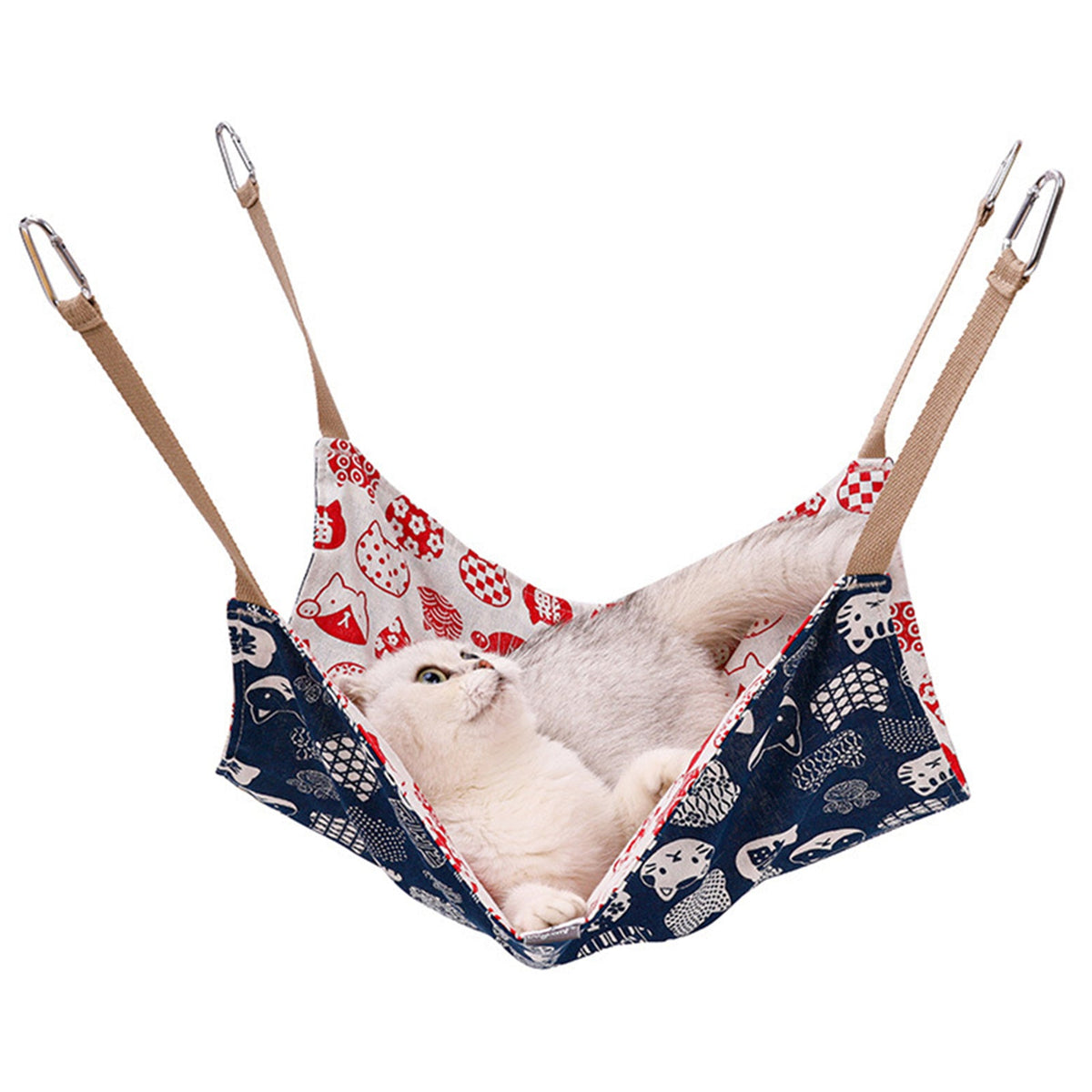Breathable Cotton Linen Hanging Cat Hammock