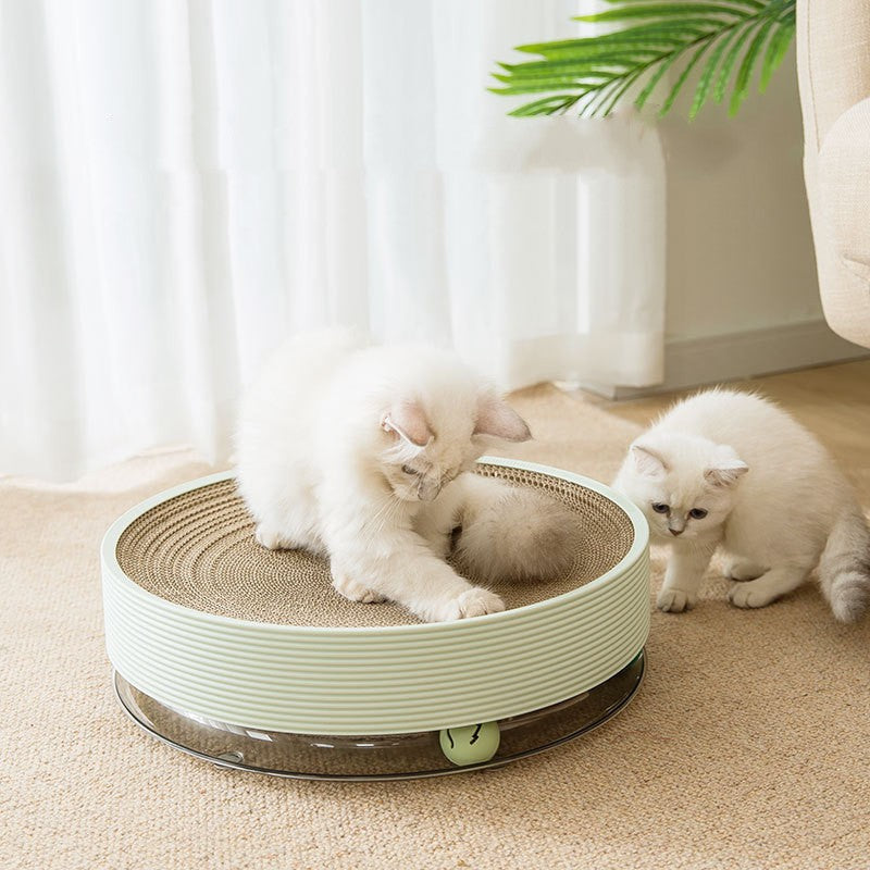 Crumb-Free Bowl-Shaped Cat Scratcher Bed