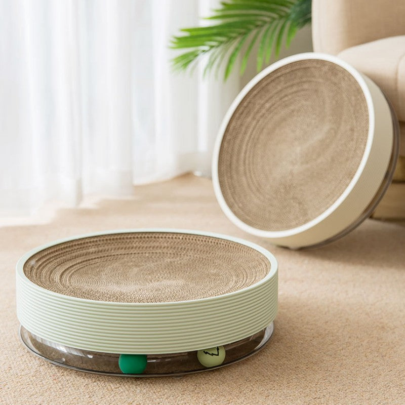 Crumb-Free Bowl-Shaped Cat Scratcher Bed