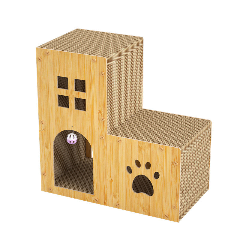Multifunctional Corrugated Paper Cat Nest Bed