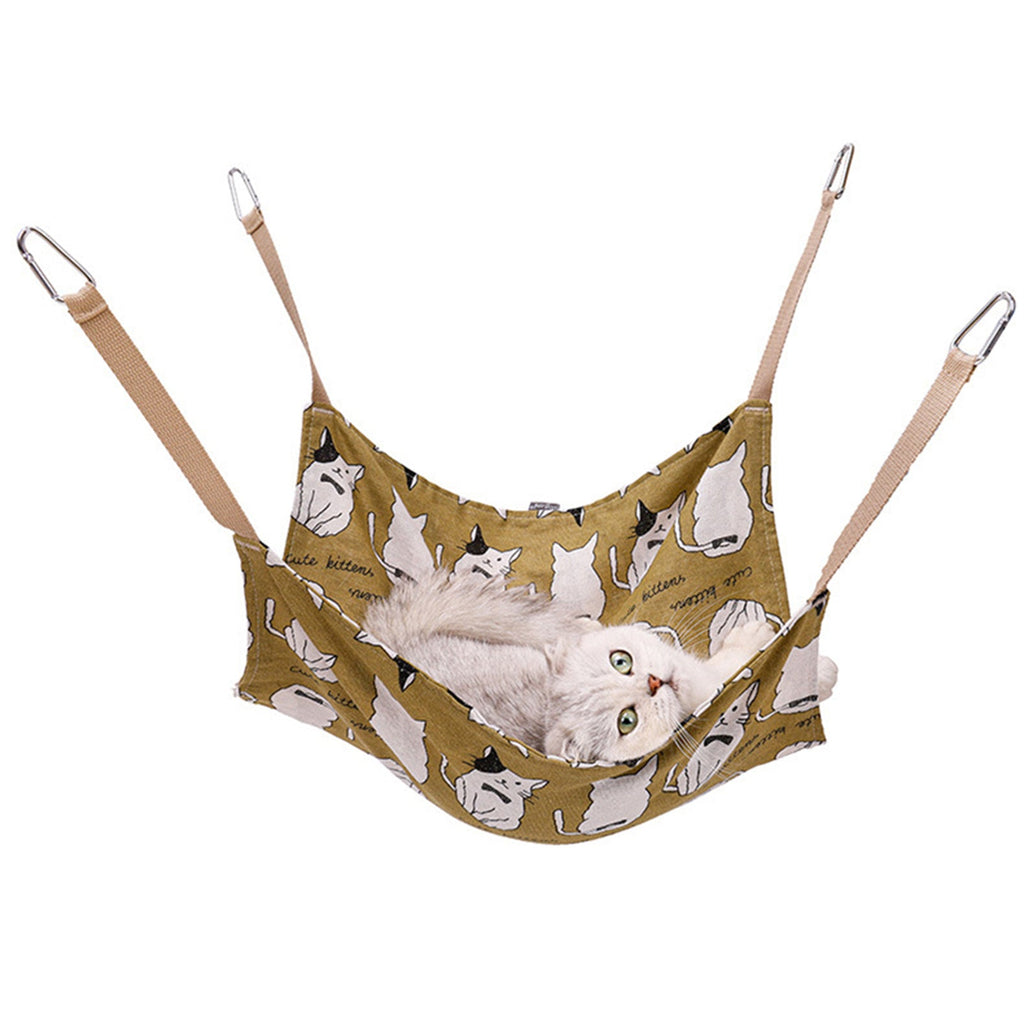 Breathable Cotton Linen Hanging Cat Hammock