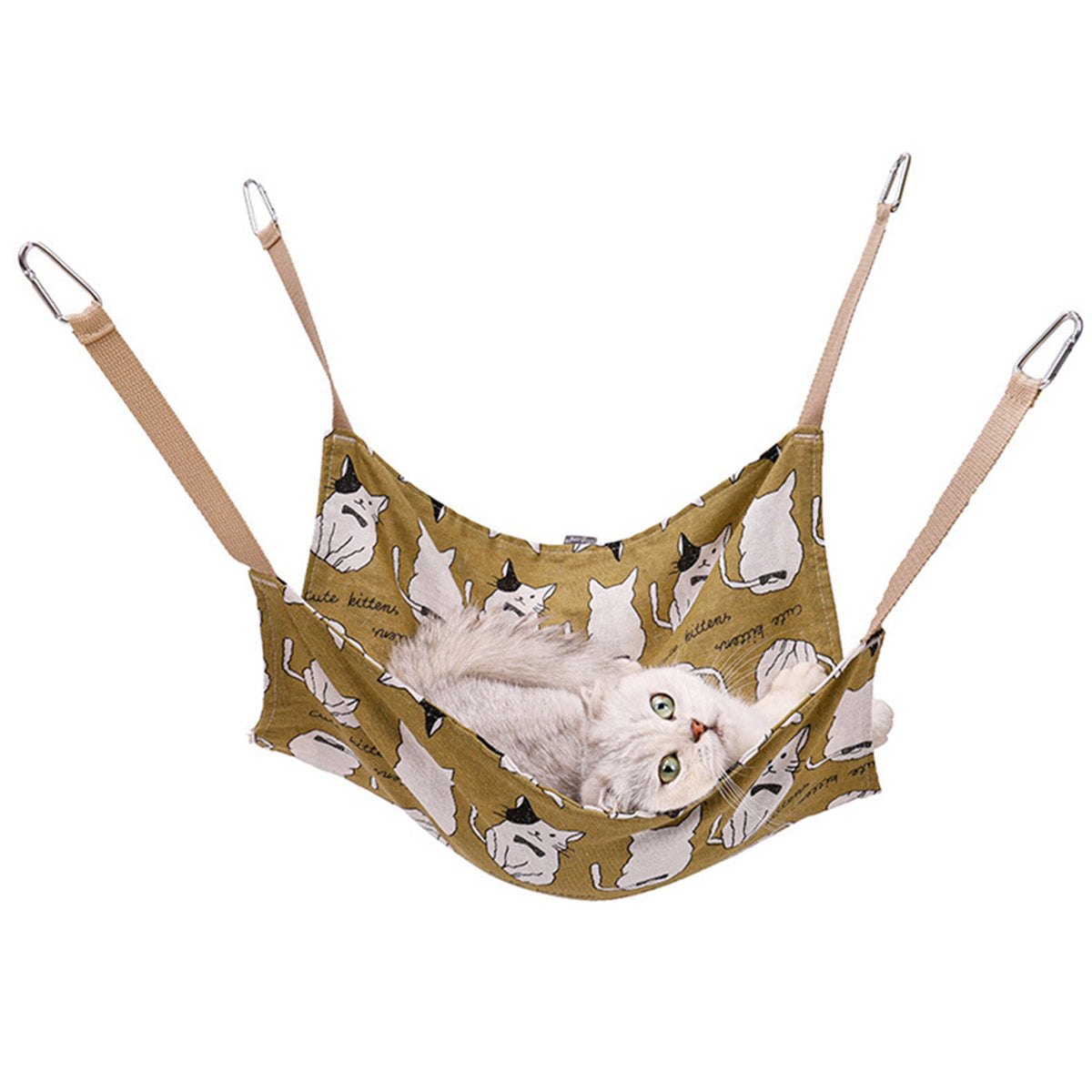 Breathable Cotton Linen Hanging Cat Hammock