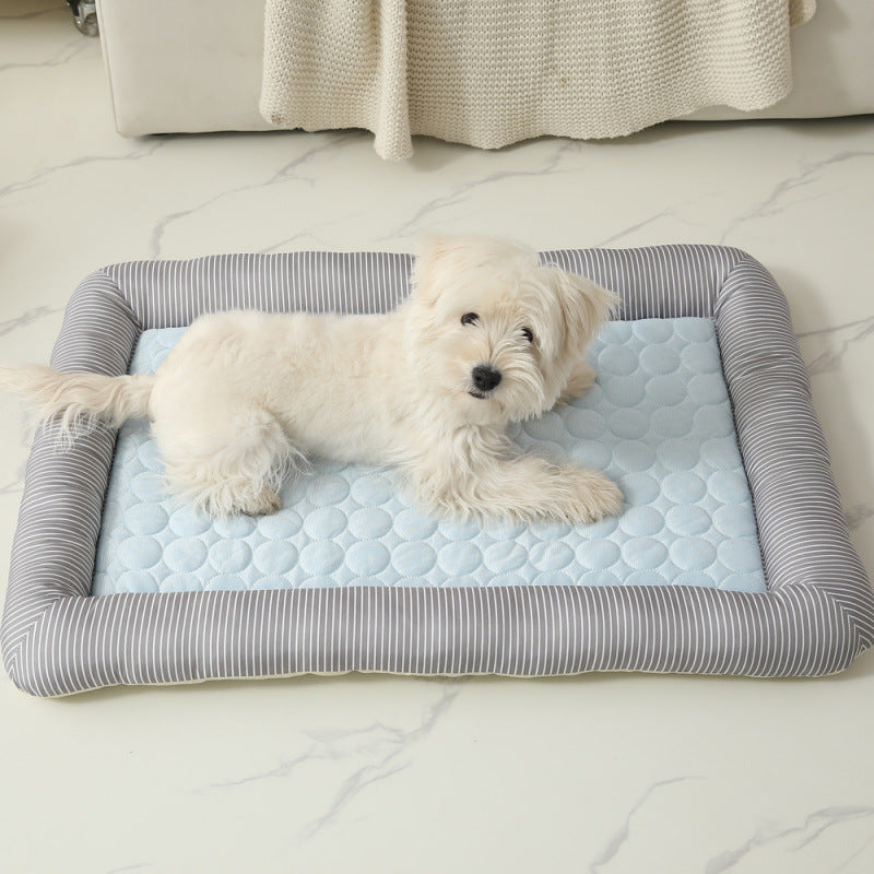 Pet Cool Ice Silk Cooling Dog Nest Bed