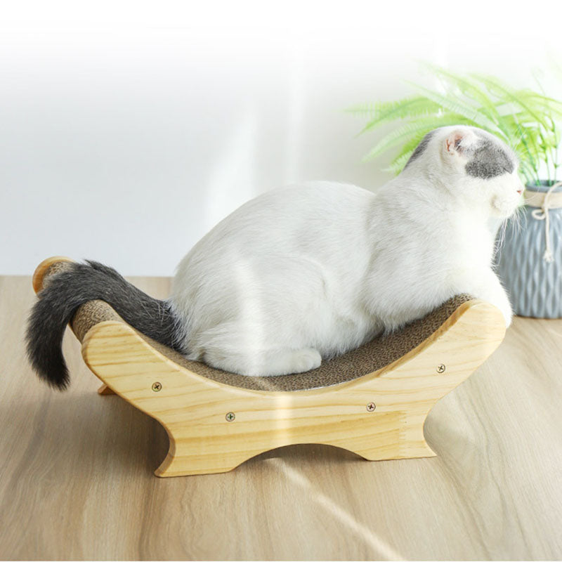 U-Shaped Corrugated Paper Cat Scratcher Bed